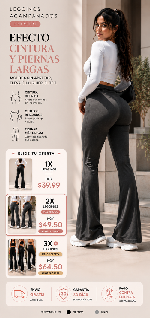 Leggins Acampanados Premium LuxeFit™